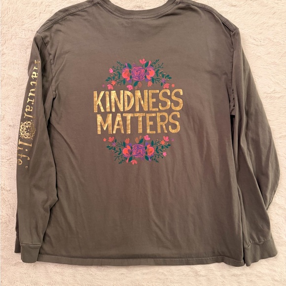 Natural Life Kindness Matters Gold Foil LS Tee XL - Picture 3 of 3